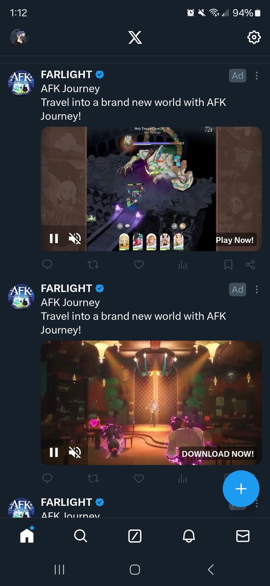 _SweetPatato's tweet photo. "I don't like this ad." Please stop showing it to me. 

X: Great, let me show it to you 4 times in a row because they paid for the ad spots, sucks for you. https://t.co/3QZdBzCorJ