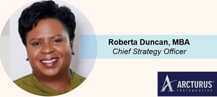 ArcturusRx's tweet photo. We are pleased to announce Roberta Duncan, MBA, has joined @ArcturusRx as Chief Strategy Officer.
#saRNA #Covid19 #Vaccine #mRNA #mRNATherapeutics #OTCD #CF #ClinicalTrial #RareDiseases #Arcturus https://t.co/Pop31hTNQ4