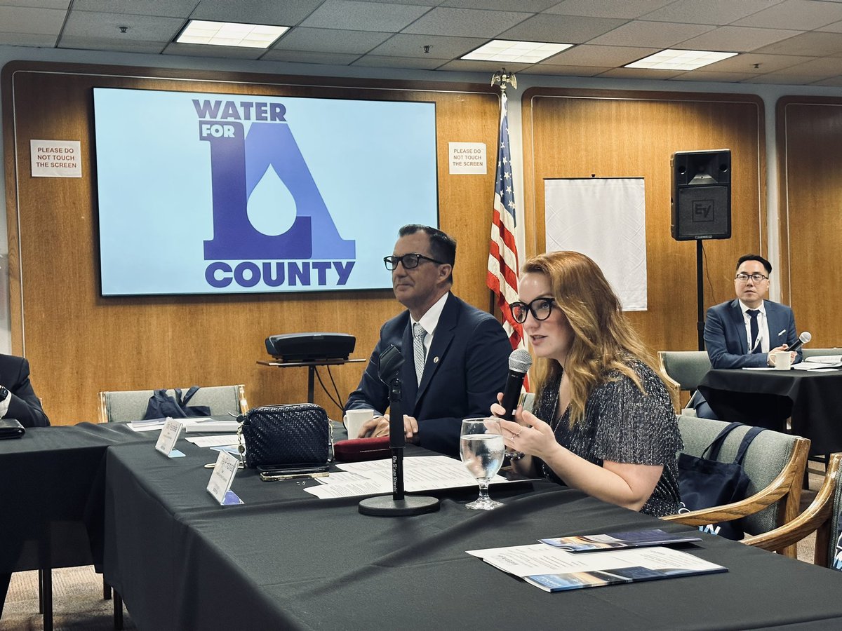 Today, we convened 200 leaders across LA County for a Water Resiliency Summit. We have gathered together to take action on implementing the @CountyofLA Water Plan, which we adopted at the LA County Board of Supervisors as my very first action as Chair!