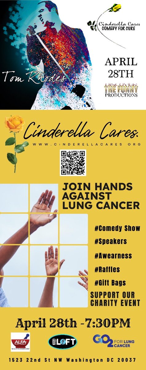 I was so honored that @SisterSoones invited me to give some opening remarks at this amazing (and enjoyable) #lungcancer fundraising & awareness event last night: @CinderellaCares Comedy for Cure, supporting local organizations as well as @GO2forLungCancr! dccomedyloft.com/shows/252005