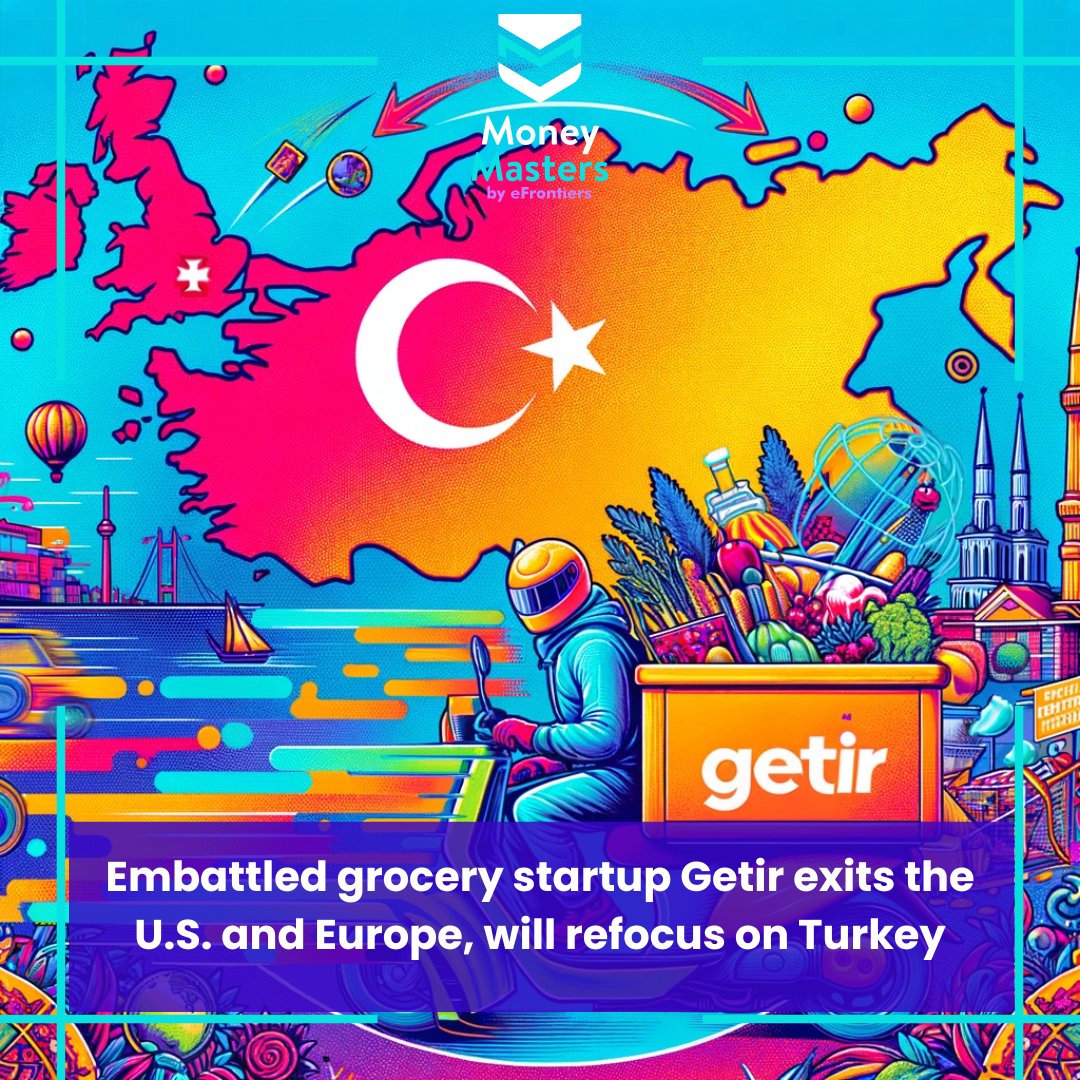 🌍 Major shift for #Getir! Exiting U.S. & Europe to focus on Turkey. 🇹🇷 New funding led by Mubadala & G Squared to reinforce its core market. 💼 At its zenith during the pandemic, Getir was a top online grocery player. Now, it’s back to roots. 💰🌟
#MarketShift