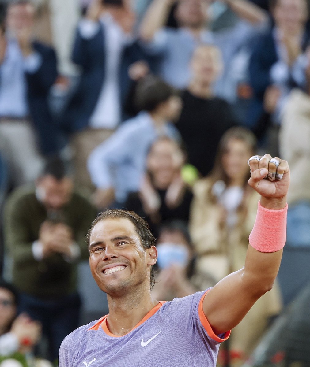 RAFA S'EN SORT ! 💪 Clairement pas au sommet de son art, Rafael Nadal remporte un gros test face à Pedro Cachin 6-1 6-7 6-3 au 3ème tour à Madrid ! Rassurant ou inquiétant ?