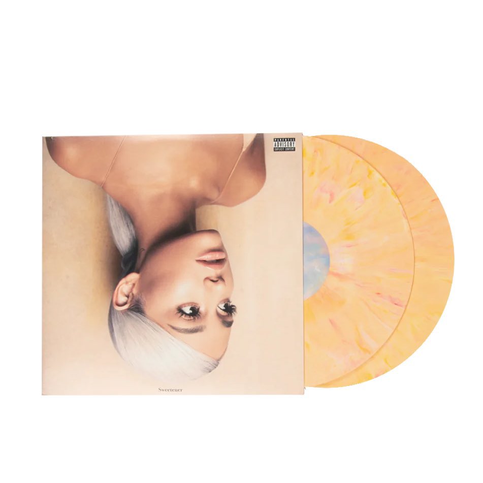 🔔 Ariana Grande’s prized ‘Sweetener peach opaque vinyl’ is now BACK IN STOCK 🔗 shop.arianagrande.com/products/sweet…