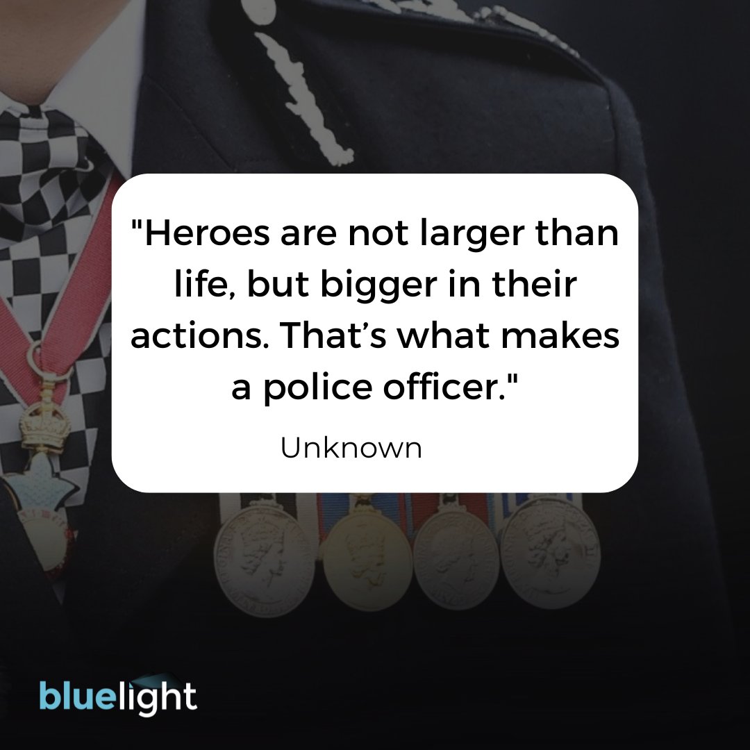 Embracing the #MondayMindset with a salute to our everyday heroes 👮✨ May we all be as bold in our actions this week. 💙 #HeroicMonday #PolicePride #MondayMotivation #MondayQuotes
