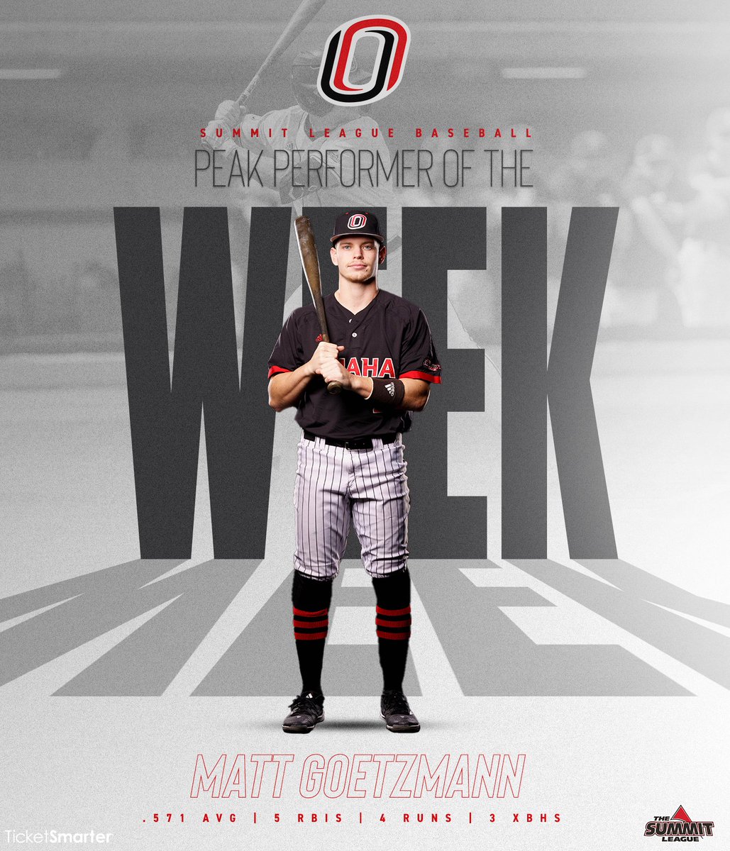 Omaha Baseball (@omahabsb) on Twitter photo ๐
๐๐ง๐จ๐ญ๐ก๐๐ซ ๐๐๐ฏ๐๐ซ๐ข๐๐ค ๐๐ฐ๐๐๐ฉ ๐
For the 3rd time this season and the 2nd week in a row, we have swept the <a href="/TicketSmarter/">TicketSmarter</a> Summit League weekly honors with Matt Goetzmann named Peak Performer and Luke Gainer named Peak Pitcher!
๐ฐbit.ly/44n8I13
#OmahaBSB ๐
๐๐ง๐จ๐ญ๐ก๐๐ซ ๐๐๐ฏ๐๐ซ๐ข๐๐ค ๐๐ฐ๐๐๐ฉ ๐
For the 3rd time this season and the 2nd week in a row, we have swept the <a href="/TicketSmarter/">TicketSmarter</a> Summit League weekly honors with Matt Goetzmann named Peak Performer and Luke Gainer named Peak Pitcher!
๐ฐbit.ly/44n8I13
#OmahaBSB