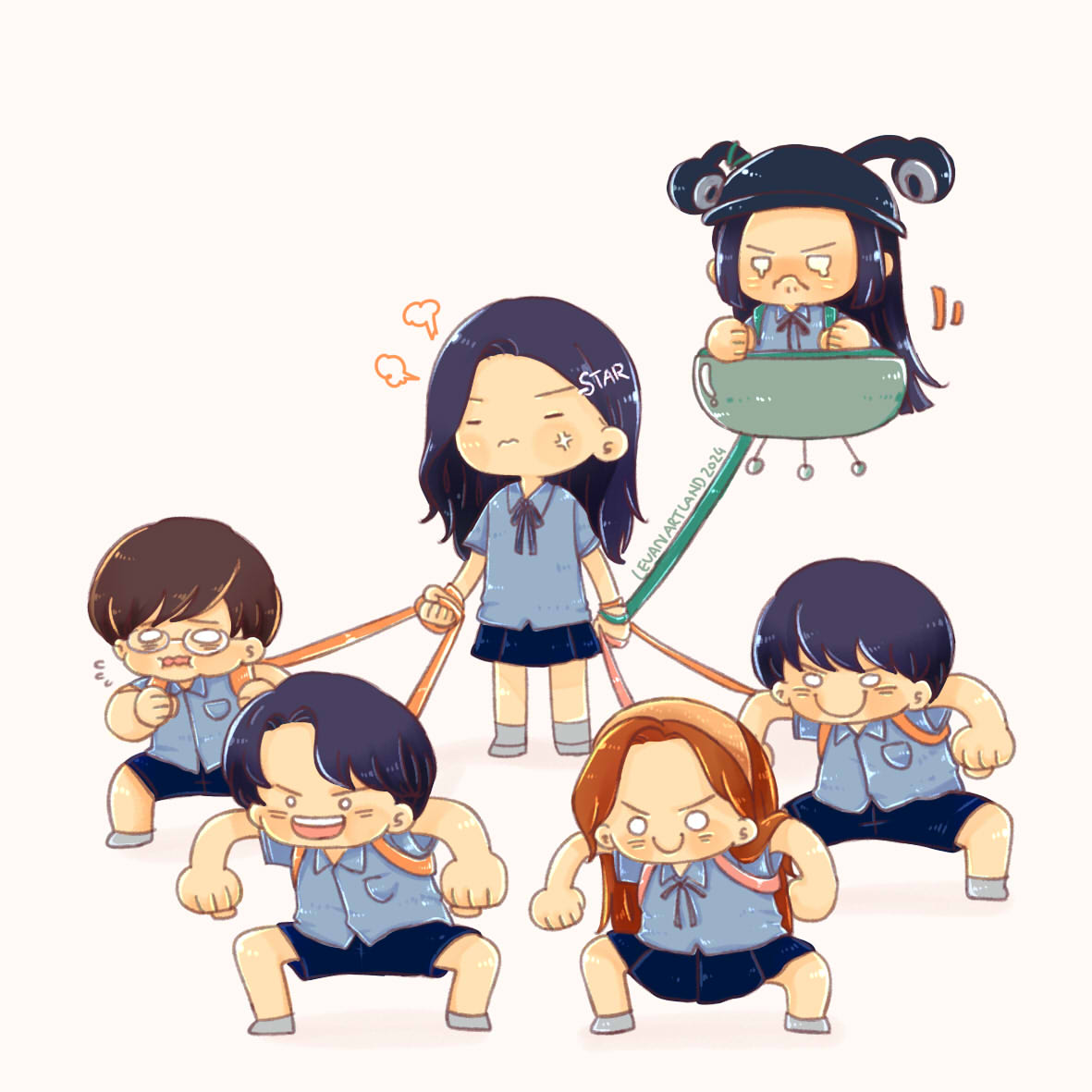 levanartland's tweet photo. P'Alpha with her children. #23point5 https://t.co/R07MXk3rv2