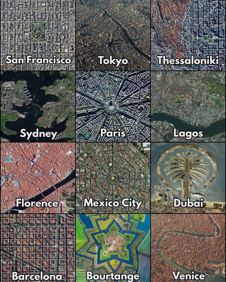 Aerial View of Some Cities Around The World