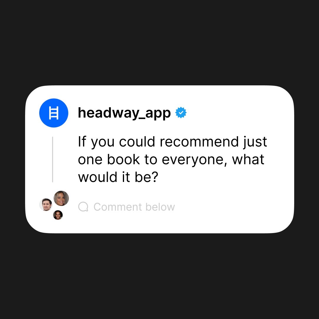 Give us a double-tap ❤️ if you're a book lover! Share your top reads in the comments below.  The Headway app is a treasure trove for non-fiction enthusiasts and those craving a break from fiction. 📚Join a community of over 30 million learners worldwide and access the best book…