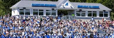Always great to have #houndnation on The Farm! Big thanks to @CoachCorc70 from @AssumptionFB for stopping by campus today!