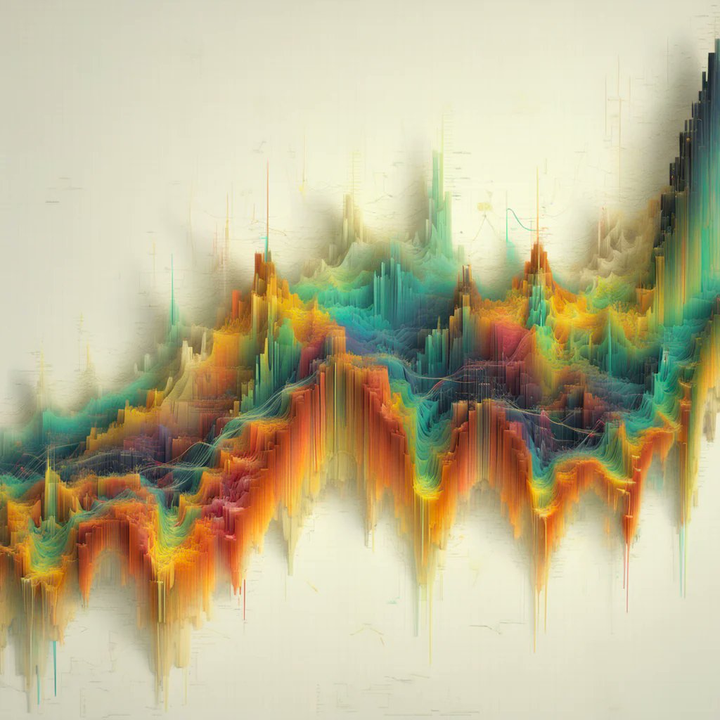 Shapes and colors become real-time dopamine catalysts, where fear dances with greed and the coldness of numbers shifts into hypnotic moments of contemplating forms.

DRAW ME A BULL #10 and #14, in the collection of @HerbertWFranke & Friends by @Foundation_HWF.