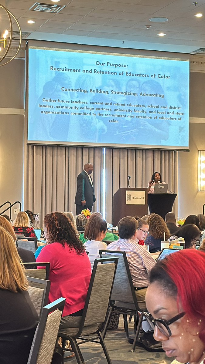 Drs. Yvette Mason and Keryn Vickers, share info on Educators of Color. Educator pop should align to student pop. <a href="/WayneCountyPS/">Wayne County PS</a> <a href="/UNCWilmington/">UNCW</a>