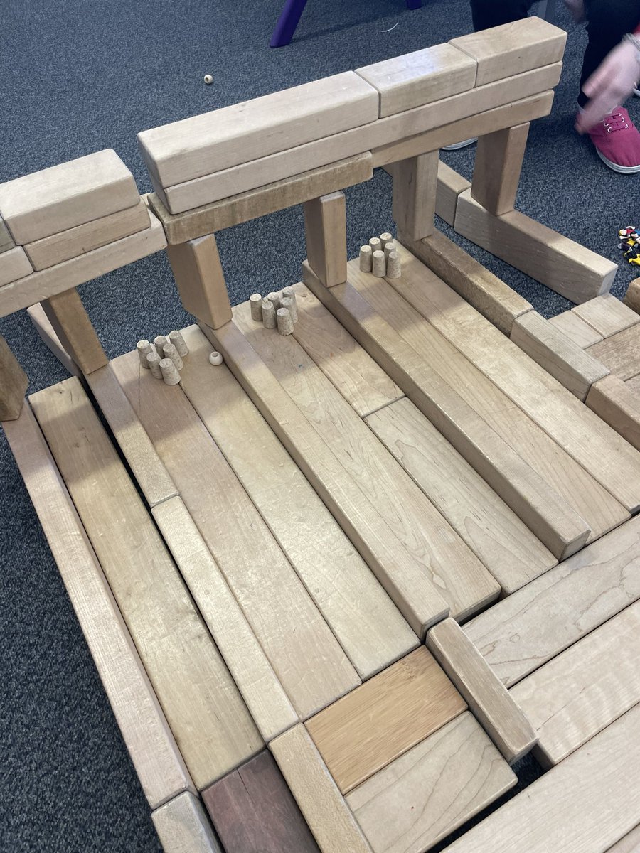 Loved this bowling alley in P3 today! 🎳 
Attention to detail and problem solving to ensure each lane was flat! 

#motivate #blockplay #looseparts @MacharNew