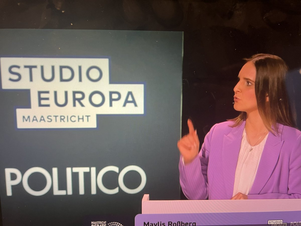 I am watching the #MaastrichtDebate and I support @RoMaylis , @EFAparty Spitzenkandidatin She is representing in this debate the Europe of the peoples, and Europe’s real diversity. She stands for a more democratic Europe. A Europe #ForAll