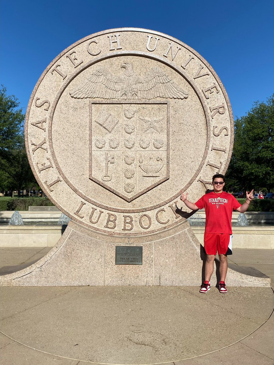 Here I am at Texas Tech University! On my official visit! 
@TxTechAdmission @TexasTech 
Wreck ‘Em!