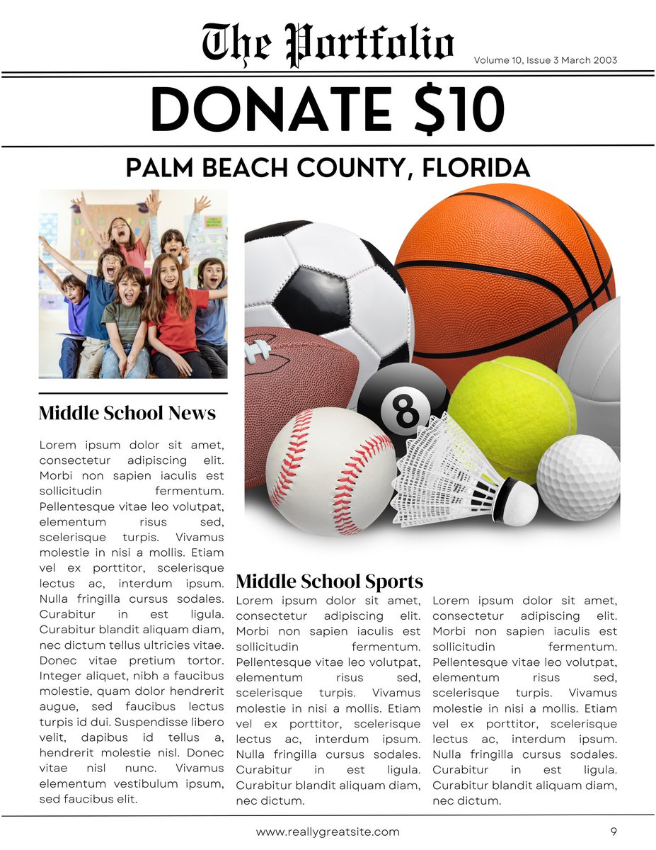 A challenge for all of our @NSMASportsMedia members: you can help save a middle school newspaper by making a simple $10 donation. Let's see how many people come through! palmbeach.schoolcashonline.com/Fee/Details/24…