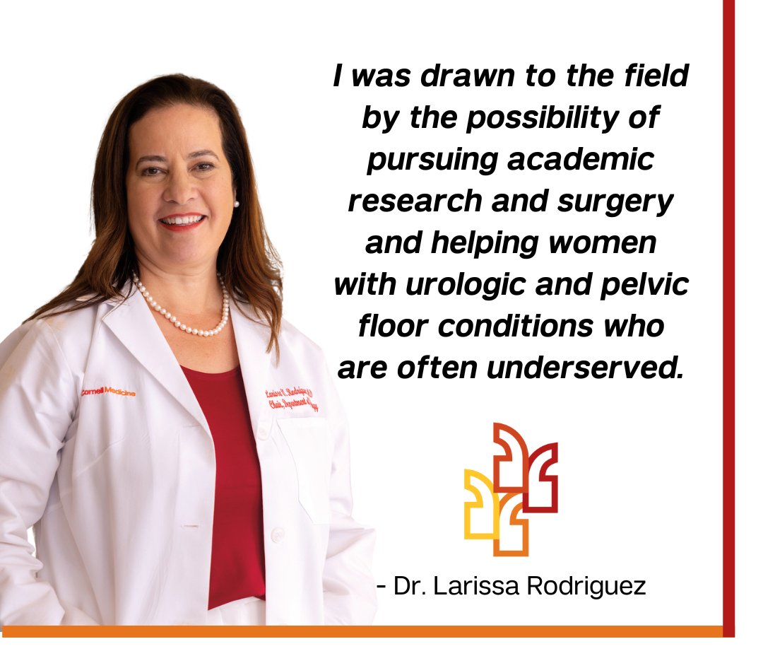 We are extremely proud of our chair, Dr. Larissa Rodriguez, on being granted the 2024 AUA Victor A. Politano Award. Dr. Rodriguez has recently reflected on receiving this award, sharing what it means to be the recipient of this honor. Read the feature: bit.ly/3WjSZht