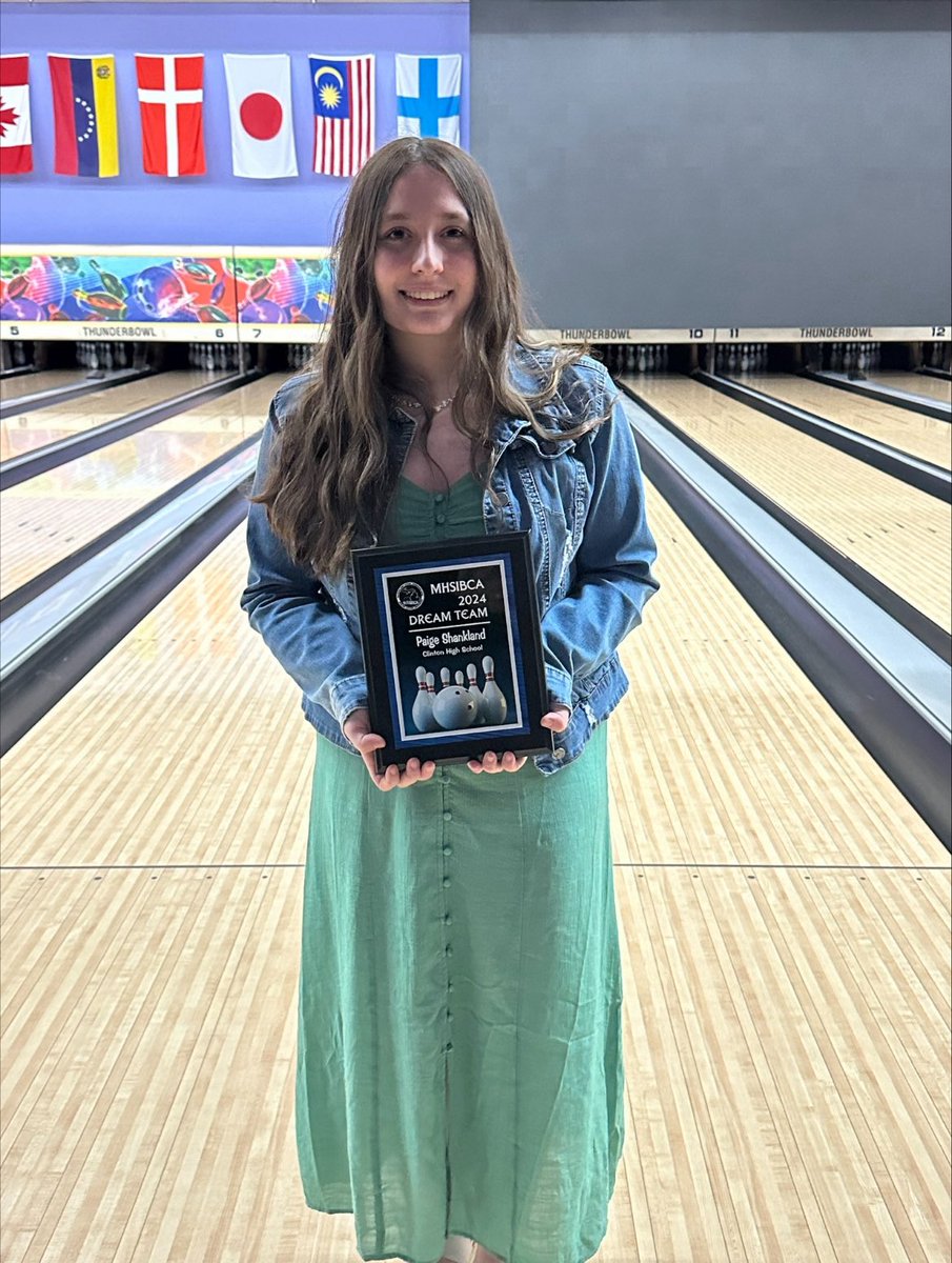 Congratulations Paige Shankland for being 1 of 6 girls in Mi to earn MHSIBCA Dream Team! 🎳