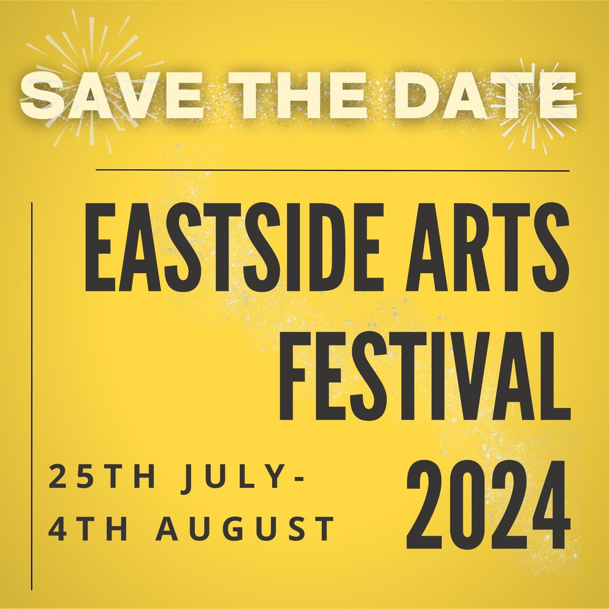 🎉 Save the Date! 🎉EastSide Arts Festival 2024 is just around the corner 👀 ✨ From 25th July – 4th August, you’ll find creativity, inspiration, and connection around every corner in east Belfast! Stay tuned for the release of our jam-packed lineup of #creativity4everyone