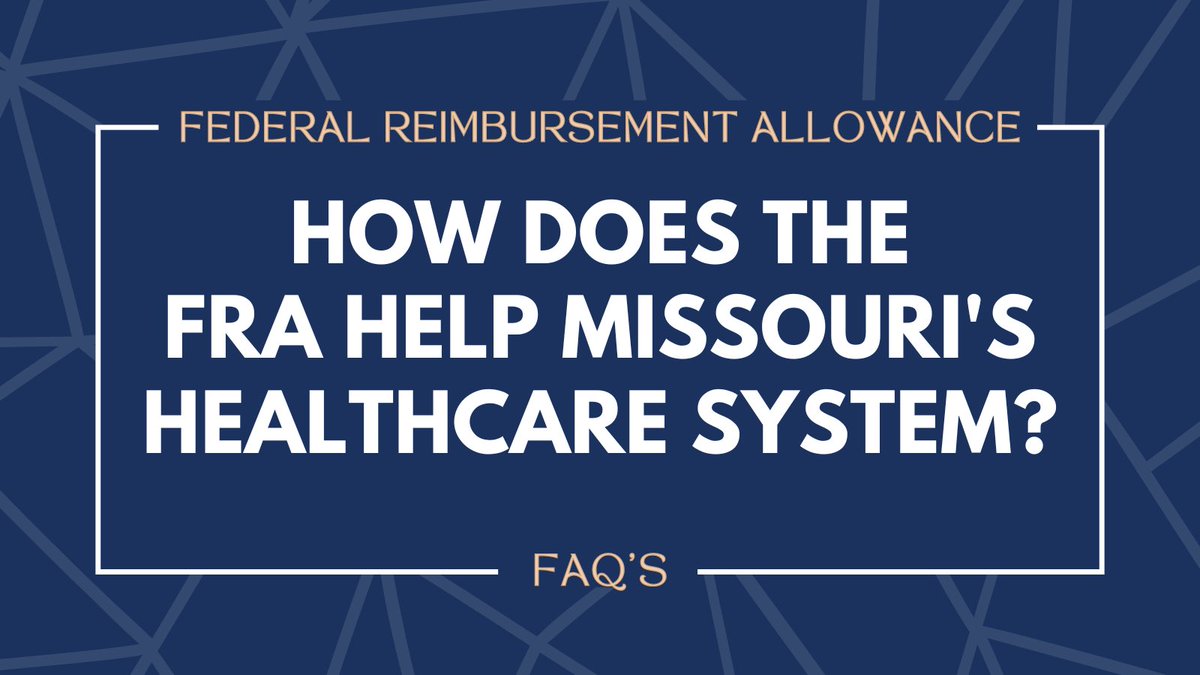 The FRA helps stabilize funding for healthcare providers across Missouri by leveraging federal dollars to support Medicaid reimbursements. This ensures that hospitals can continue to serve our patients &amp; helps to prevent facility closures in rural and underserved areas. #moleg