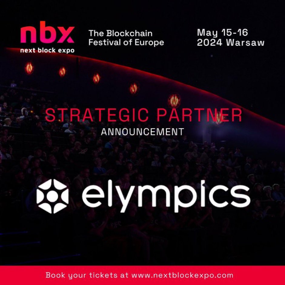 Aye, Elympics a strategic partner of #NBX 🇵🇱

We're gonna crush this year's edition by spreading “social gaming with real-money competitions” literally everywhere through:

• @mdab121's speech
• Strategic partnership
• A big part of the team
• The only stand of its kind