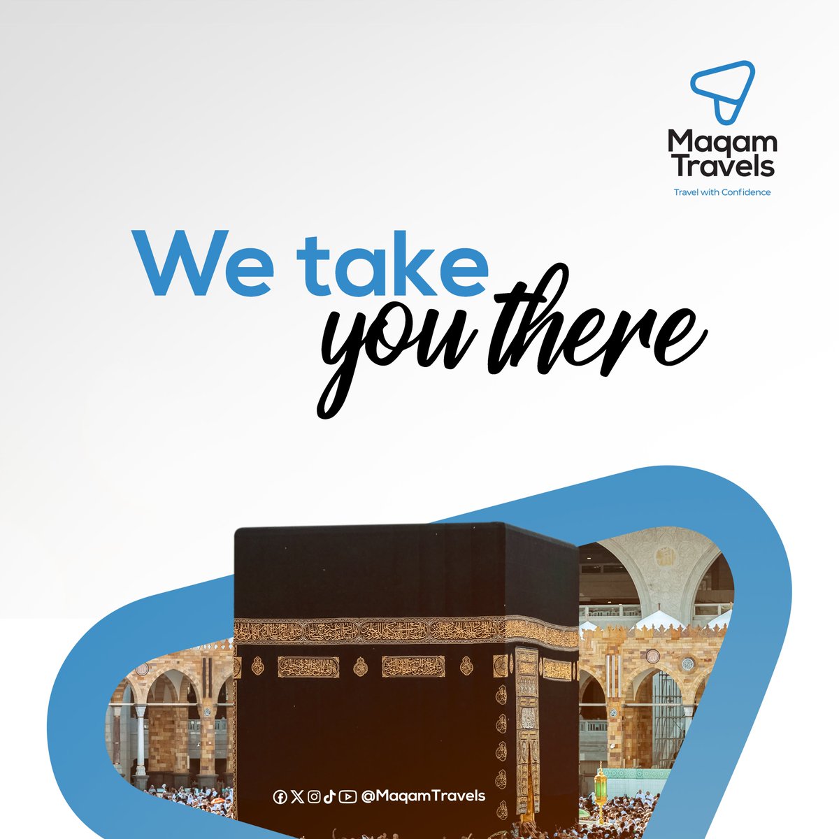 Born from a vision to fulfill peoples’ dreams to go for pilgrimage. 'We Take You There' - reflects our pledge not merely to transport but to transform, turning every step of Umrah and Hajj into a chapter of an inspiring story.
#MaqamTravels #TravelWithConfidence