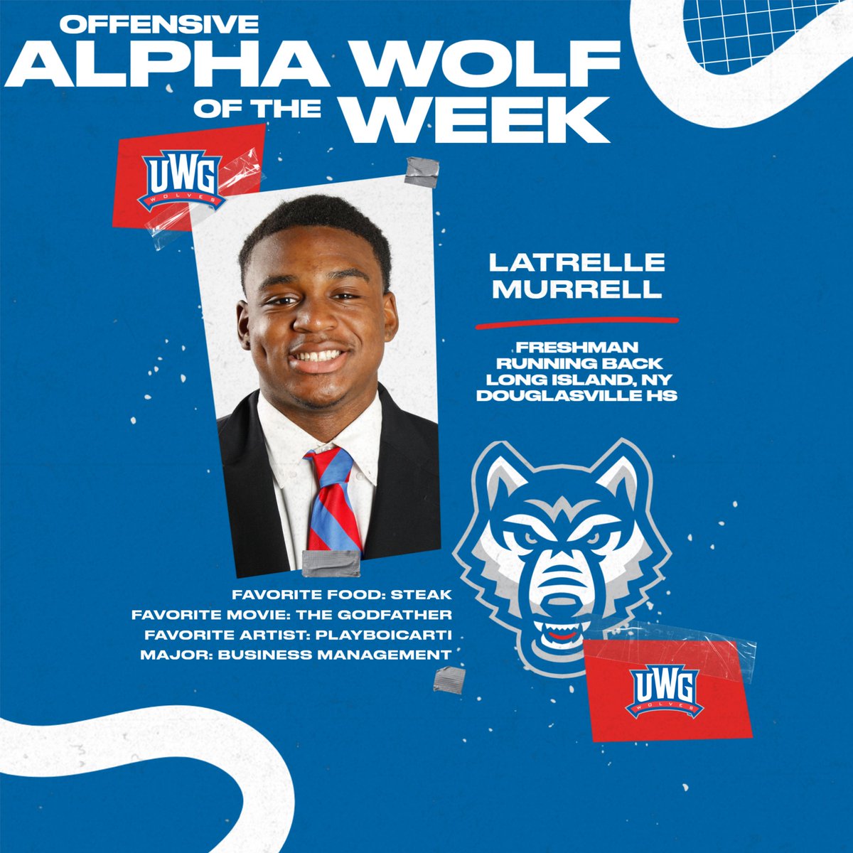 Our Alpha Wolves of the Week‼️ Congrats Latrelle and Reilly! #WeRunTogether #WestIsComing