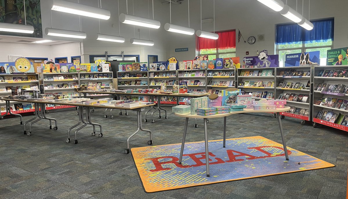 BOGO Book Fair all week! Ready for shoppers!