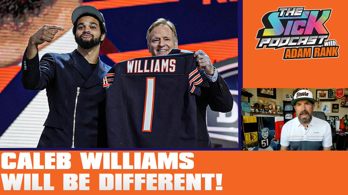 🚨New episode🚨 @adamrank discusses: 🟠How Caleb Williams will be different than other #Bears QBs 🟠If Rome Odunze was the right pick 🟠and much more Full pod👇 Watch: youtu.be/RlCkKSVxJf0 Listen: traffic.megaphone.fm/SICMED57455722… #BearDown #DaBears #thesickpodcast