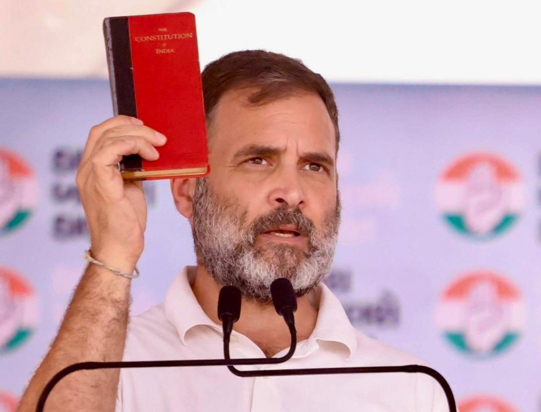 Rahul Gandhi carrying the Constitution of India in his hand on his rallies today shows his dedication to fight with the fascists forces ruling this country who are hell bent on changing the Constitution of the country. RaGa has time again assured, no one on this earth has the…