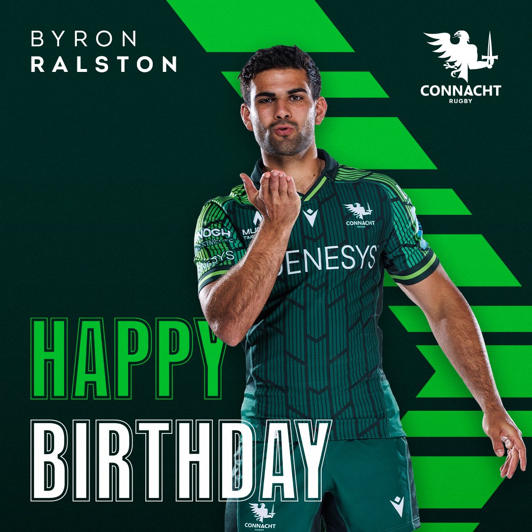 𝙃𝘽 𝘽𝙔𝙍𝙊𝙉 😘 24 today! 🎂 We hope you have a great day Ronny! 🎈 #ConnachtRugby