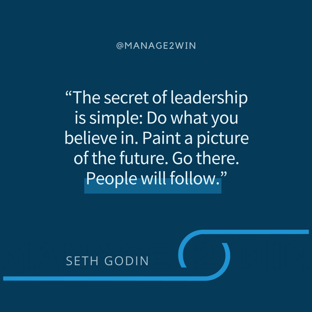 MANAGEtoWIN's tweet image. Leaders who want to win championships must not only believe in their vision, but also inspire others through their actions to follow. 
Be the person you want to be. #MondayMotivation #VisionaryApproach #BusinessSuccess