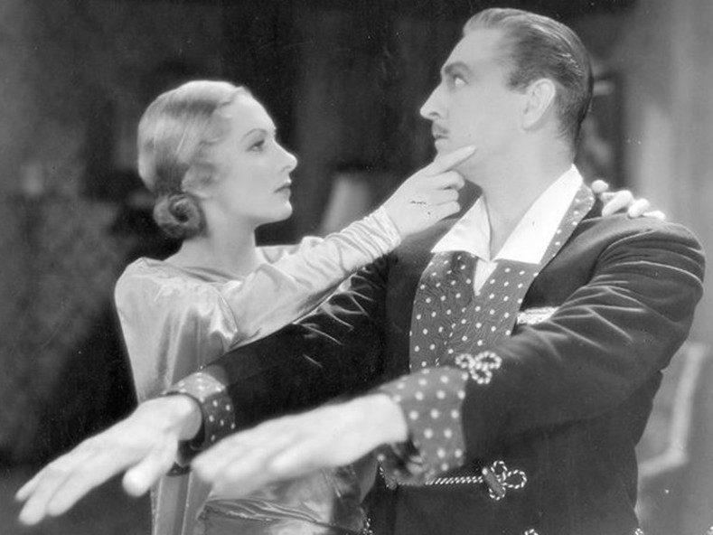 Karen Morley with John Barrymore in Arsène Lupin (1932). #ClassicGirlOfTheWeek #KarenMorley