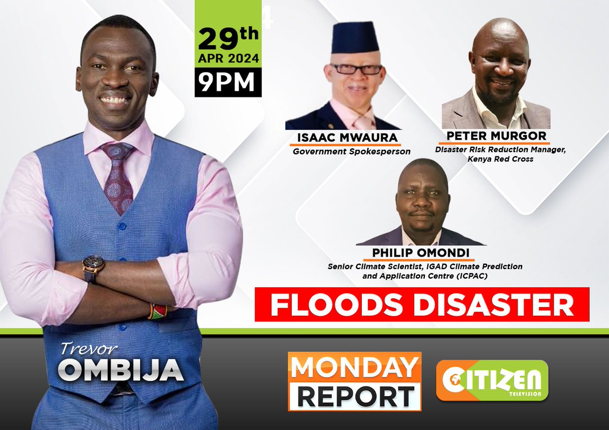 The weatherman says rainfall will continue this week with floods and landslides expected in some areas as the deluge death toll continues to rise. How can you stay safe? Tonight we explain the do's and don'ts @TrevorOmbija #MondayReport