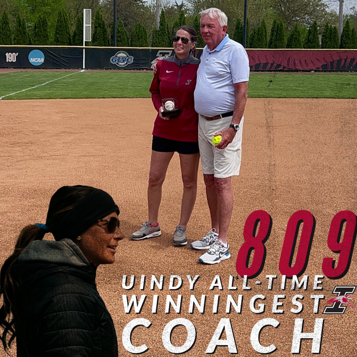 HISTORY ‼️

Coach Frost is officially the all-time winningest coach at the University of Indianapolis, regardless of sport. 

She surpasses the record previously held by Coach Vaught, who coached UIndy Baseball from 1995-2018. What a special day to be apart of. ❤️

#ONEHOUND 🤘🏼🐾