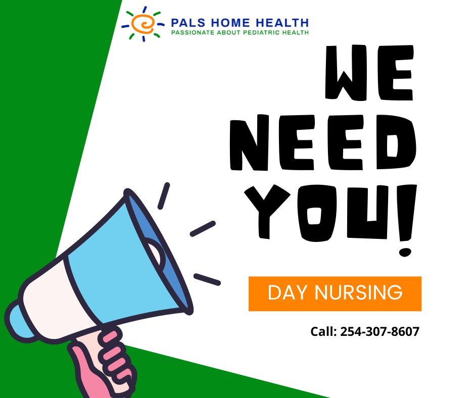 Want to make a difference in the Waco community? PALS Home Health is actively seeking RN's and LVN's for day nursing positions. Apply today and start spreading cheer through compassionate care!

Head to: palshomehealth.com/careers.html to apply.

#PALSFamily #JoinTheTeam #WeAreHiring