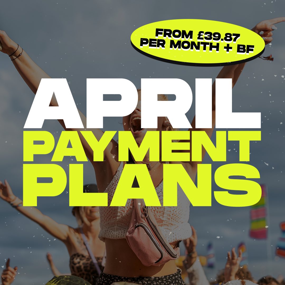 Tickets for under £40 a month! LAST CHANCE to get an April Payment Plan, price goes up on May 1st, so be quick 🏃‍♂️💨 🎟️ ynotfestival.com/tickets