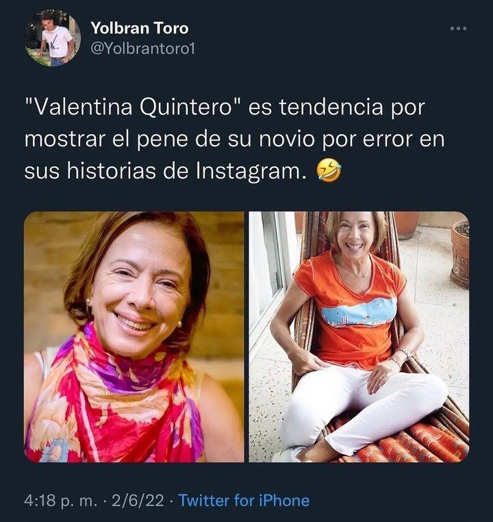 @valentinaquinterof socialista a carta Cabal, imagen para el recuerdo.... Por cierto se enteraron del nuevo emprendimiento de la periodista de bitacora...? Sacarle la piedra a los dueños de restaurant 🍴. ¿Como se llama en emprendimiento socialista?