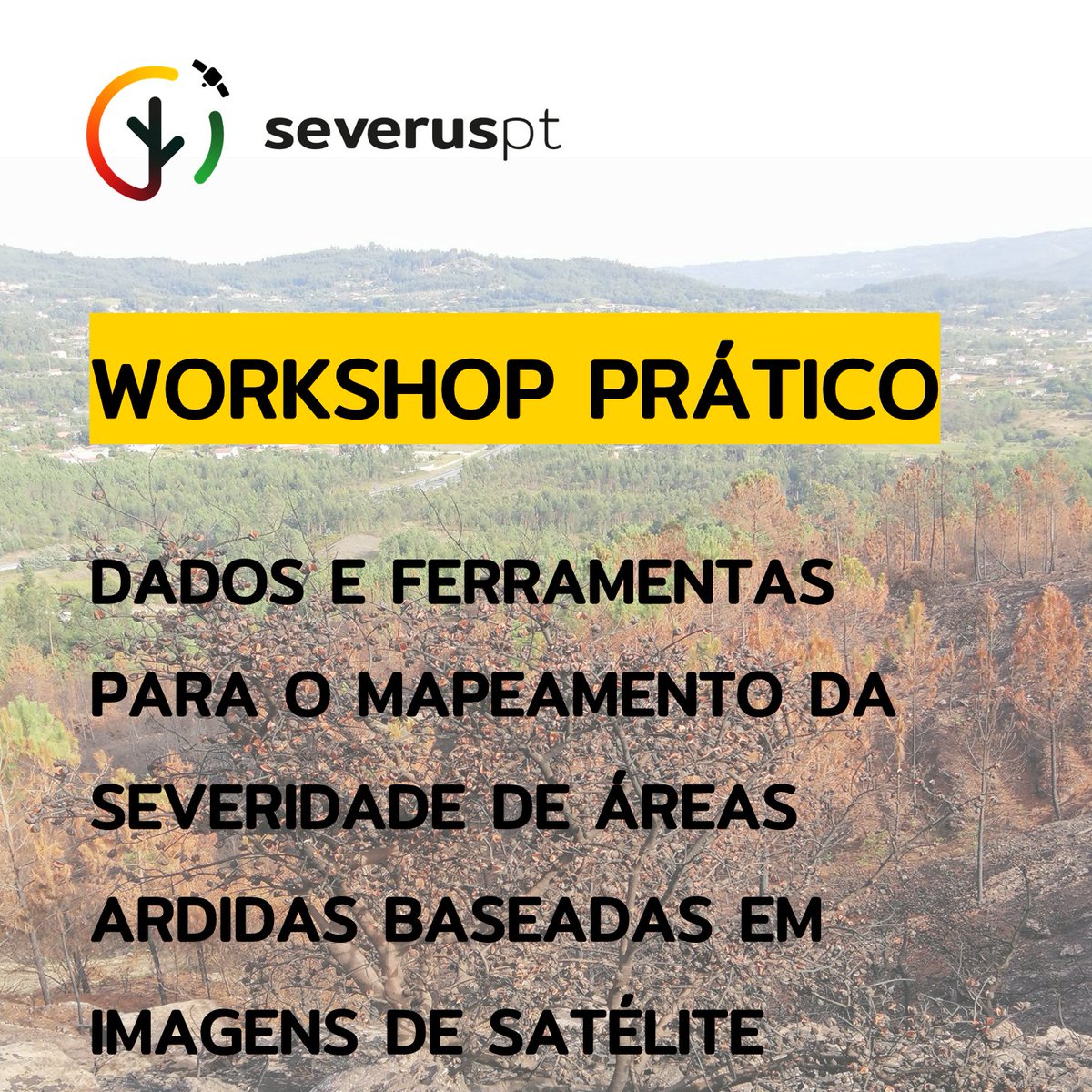 Últimos dias (até 1 de Maio) de inscrições para o Workshop Prático SeverusPT: severus.pt/workshop-prati…

Não percam a oportunidade para saber mais sobre os os produtos e ferramentas de severidade de áreas ardidas do projeto.