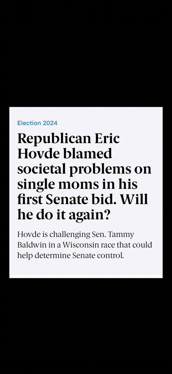 Eric Hovde is a misogynistic silver-spooned prick. 

Fuck Eric Hovde.