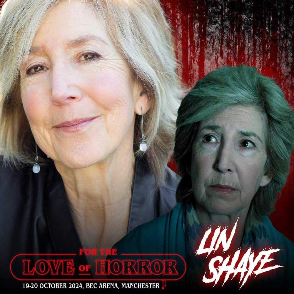 After being unable to attend last year, is the legendary #LinShaye will be joining us for #ForTheLoveofHorror this year Lin is known for her roles in the #Insidious , #ANightmareonElmStreet , 2001 Maniacs and more Tickets - fortheloveofhorroruk.com/tickets #HorrorCommunity #ComicCon