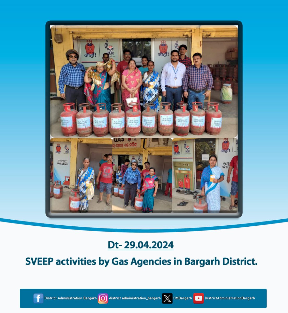 SVEEP activity by Gas Agencies in Bargarh District. Dt-29.04.2024 @ECISVEEP @OdishaCeo @IPR_Odisha #SVEEP2024 #SGE2024