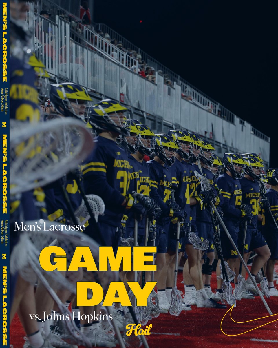 𝗚𝗔𝗠𝗘 𝗗𝗔𝗬

B1G Tournament Semifinals
🆚 Johns Hopkins
📍 Columbus, Ohio
🏟 OSU Lacrosse Stadium
⏰ 6 p.m.
📊  myumi.ch/eg75P
📺 Big Ten Network

#GoBlue〽️