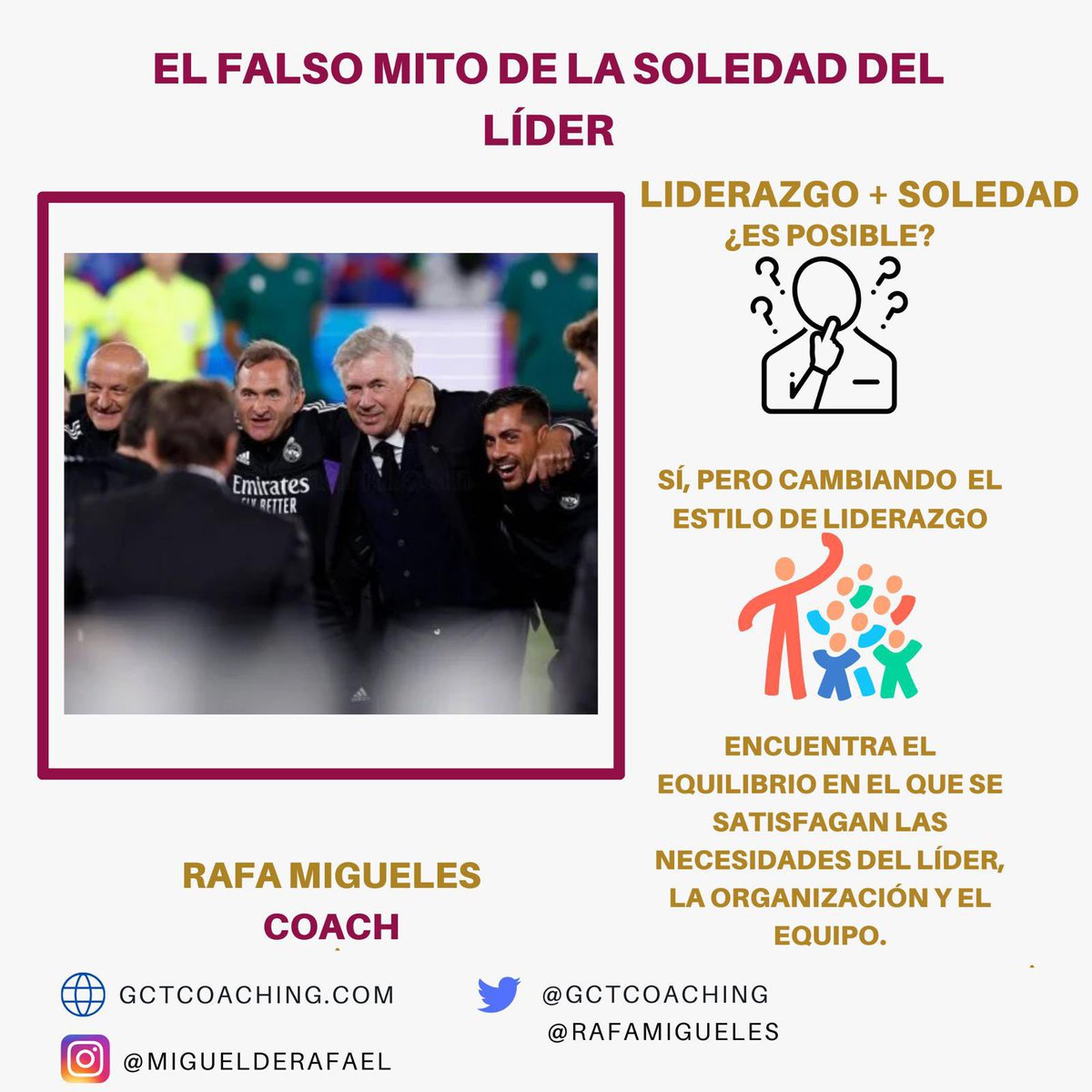 🙌 𝐋𝐢𝐝𝐞𝐫𝐚𝐫 𝐢𝐦𝐩𝐥𝐢𝐜𝐚 𝐞𝐧𝐜𝐨𝐧𝐭𝐫𝐚𝐫 𝐮𝐧 𝐞𝐪𝐮𝐢𝐥𝐢𝐛𝐫𝐢𝐨 𝐪𝐮𝐞 𝐬𝐚𝐭𝐢𝐬𝐟𝐚𝐠𝐚 𝐥𝐚𝐬 𝐧𝐞𝐜𝐞𝐬𝐢𝐝𝐚𝐝𝐞𝐬 𝐝𝐞𝐥 𝐥𝐢́𝐝𝐞𝐫, 𝐥𝐚 𝐨𝐫𝐠𝐚𝐧𝐢𝐳𝐚𝐜𝐢𝐨́𝐧 𝐲 𝐞𝐥 𝐞𝐪𝐮𝐢𝐩𝐨.

#liderazgo #lider #coachingdeportivo #coachdeportivo #entrenador