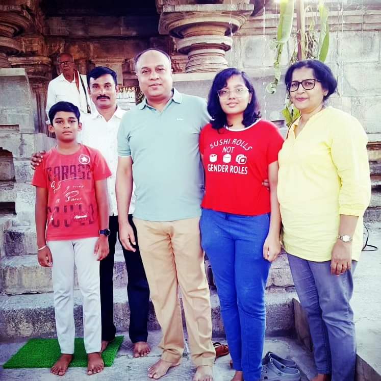 At the 12th Century Chennakeshava Temple at Anekere in Holenarsipura, Hassan District