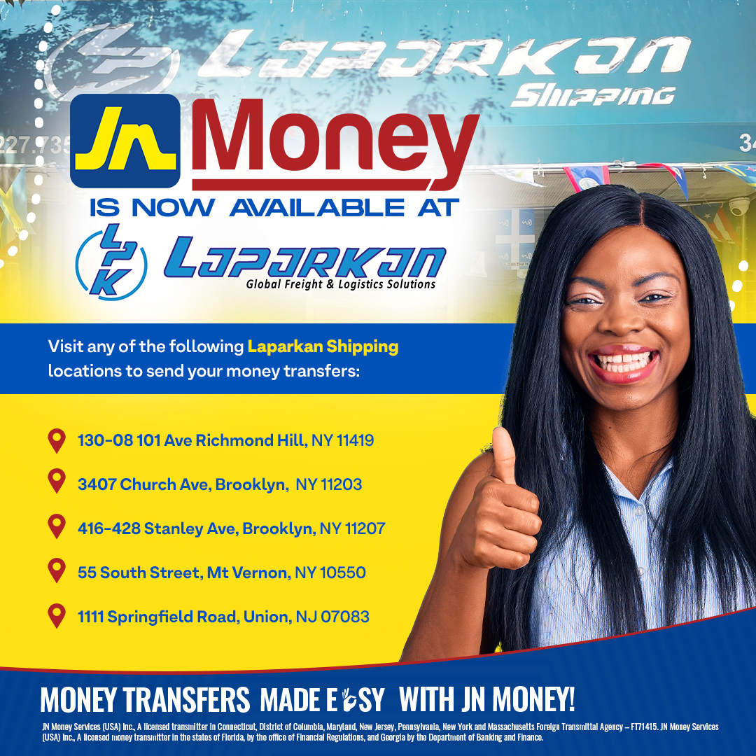 Great news for New York and New Jersey residents! Laparkan Shipping locations in these areas now provide JN Money transfer services! Stop by today to send money and pay bills the easy way! 💸 #JNMoney #MoneyTransfer #LaparkanShipping