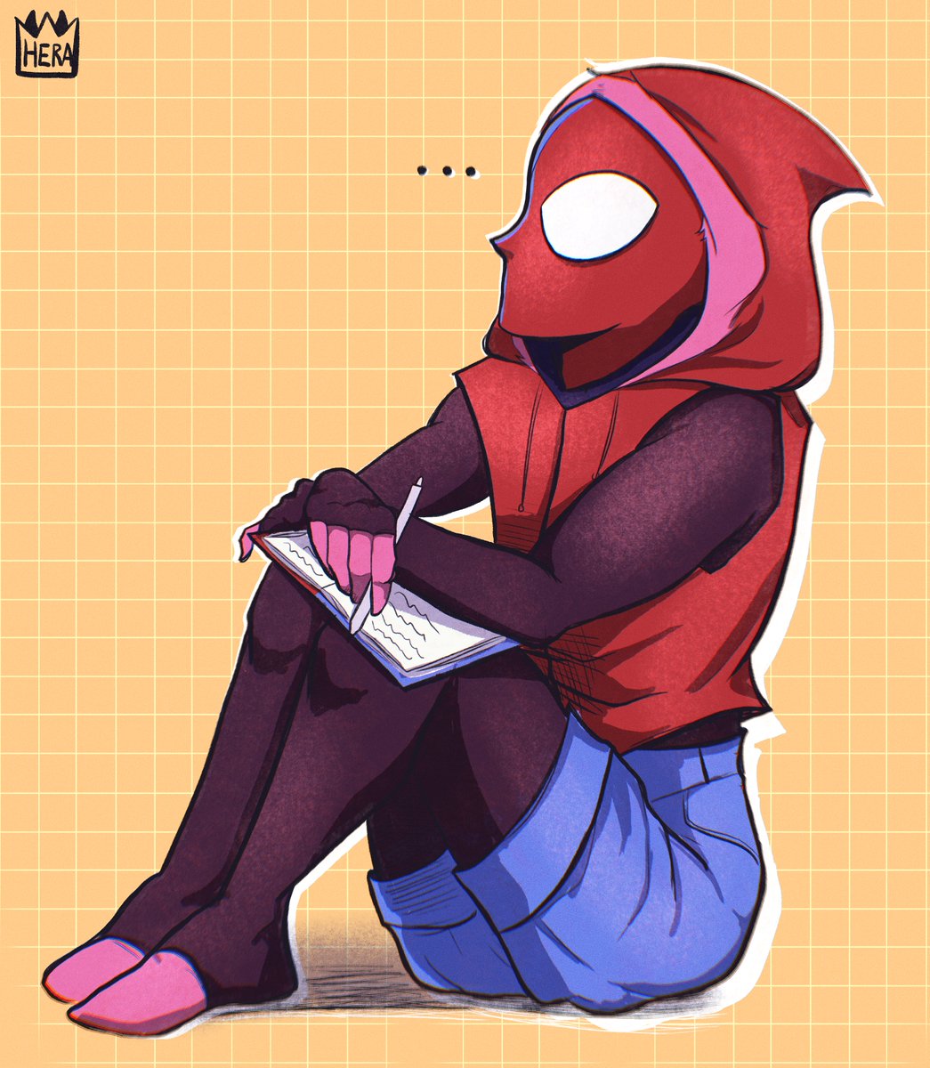 I wonder what she is thinking about :0 For @Loryverv #spidersona #AcrossTheSpiderVerse #ATSV