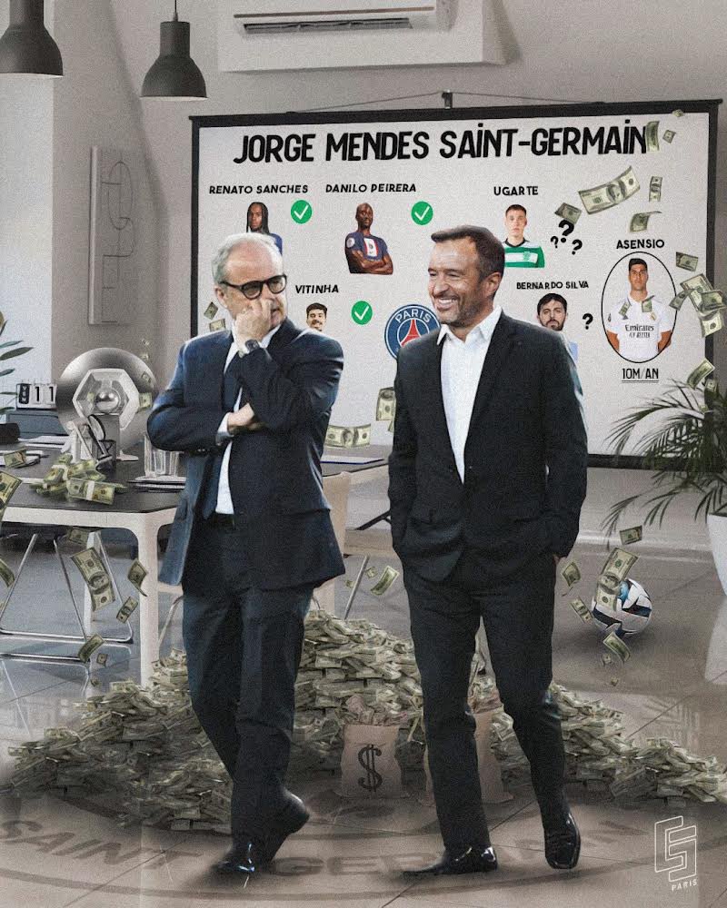 Luis Campos et Jorge Mendes ça commence a chauffer ! 🤬

Jorge mendes a volontairement retardé la prolongation de Zaire-Emery

Il n’a pas pas bien pris le fait que le PSG ai eu la volonté de recruter au milieu de terrain 

Les négociations ont été difficile

(@SportsZone__) 📰…