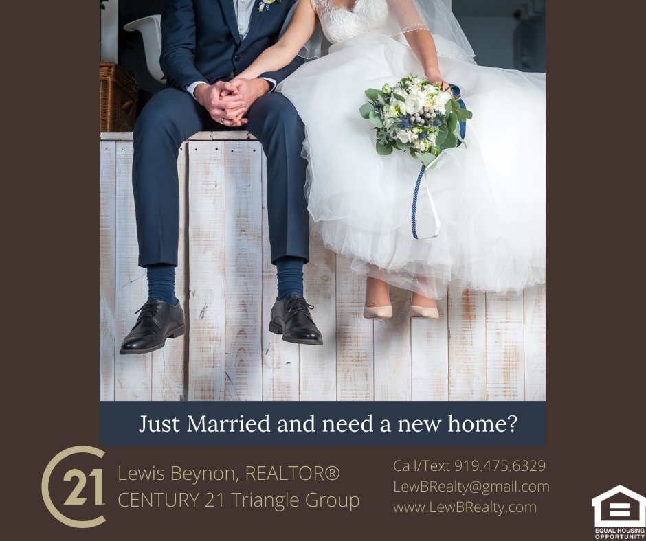 Just married and need a new home?  First of all, congratulations.  Secondly, we can help!

☎️ 🏠 ☎️ 🏠 ☎️ 🏠

#realtor #realestate #realestateagent #realestateagency #sellmyhomefast #buyanewhome #northcarolina #raleigh #rtp #cary #apex #hollysprings #fuquayvarina #willowspring