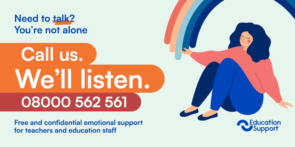 The news of the Carmarthenshire school attack is extremely upsetting. 
 
If you've been affected by this, please call our helpline on: 08000 562 561. Our qualified counsellors can provide immediate, emotional support.
 
We’re here for you.

#TeacherSupport #EduTwitter