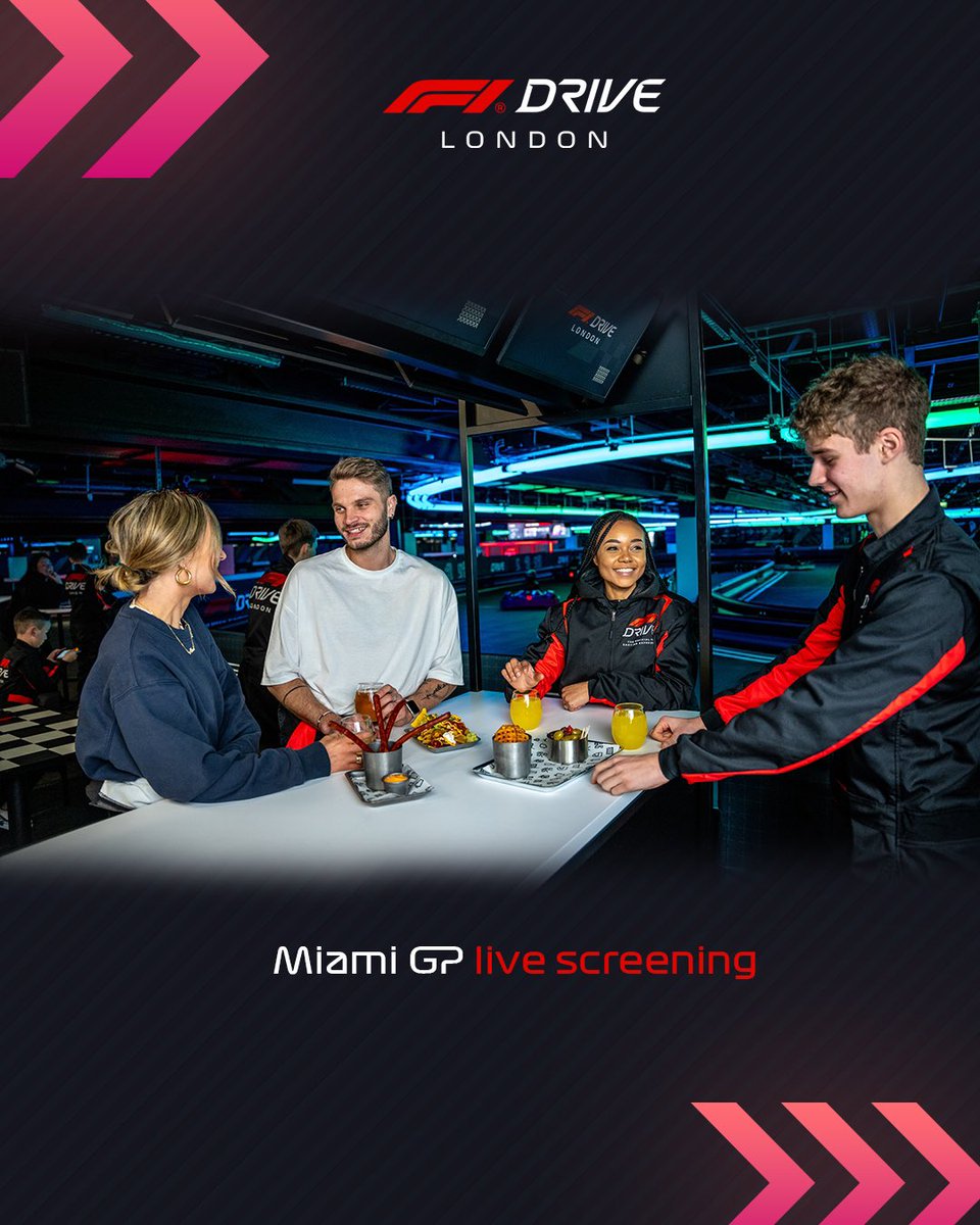 We're opening our doors for a special Miami LIVE! event. 🇺🇸🎥   Combine Grand Prix karting, unlimited VR5 simulators and a live race screening for @f1 like you've never experienced it before. 🤩   Check the link in our bio for full ticket details.